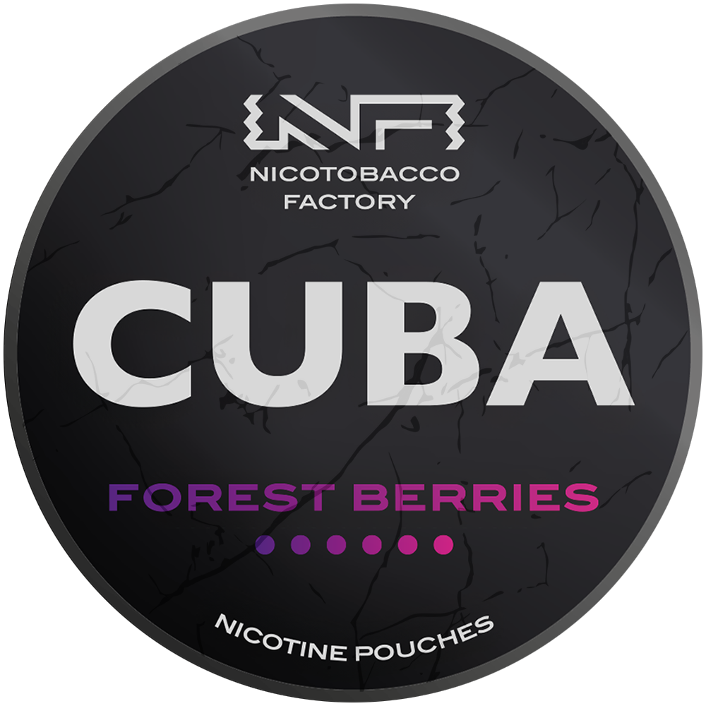 cuba-black-forest-berries-nikotinbeutel-43mg-20-beutel-stark image 1