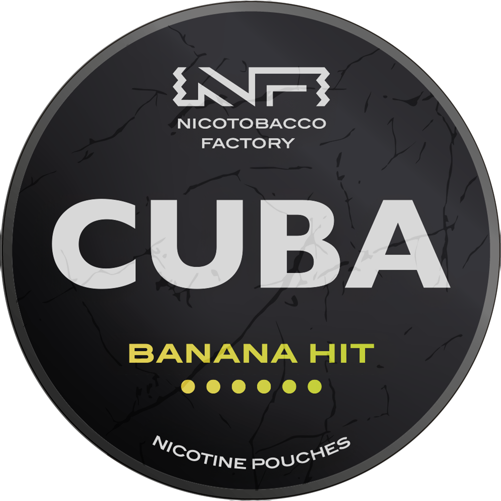 cuba-black-banana-hit-nikotinbeutel-20-pouches-extra-stark image 1