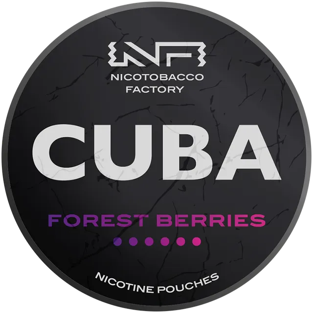 cuba-black-forest-berries-nikotinbeutel-43mg-20-beutel-stark image 1